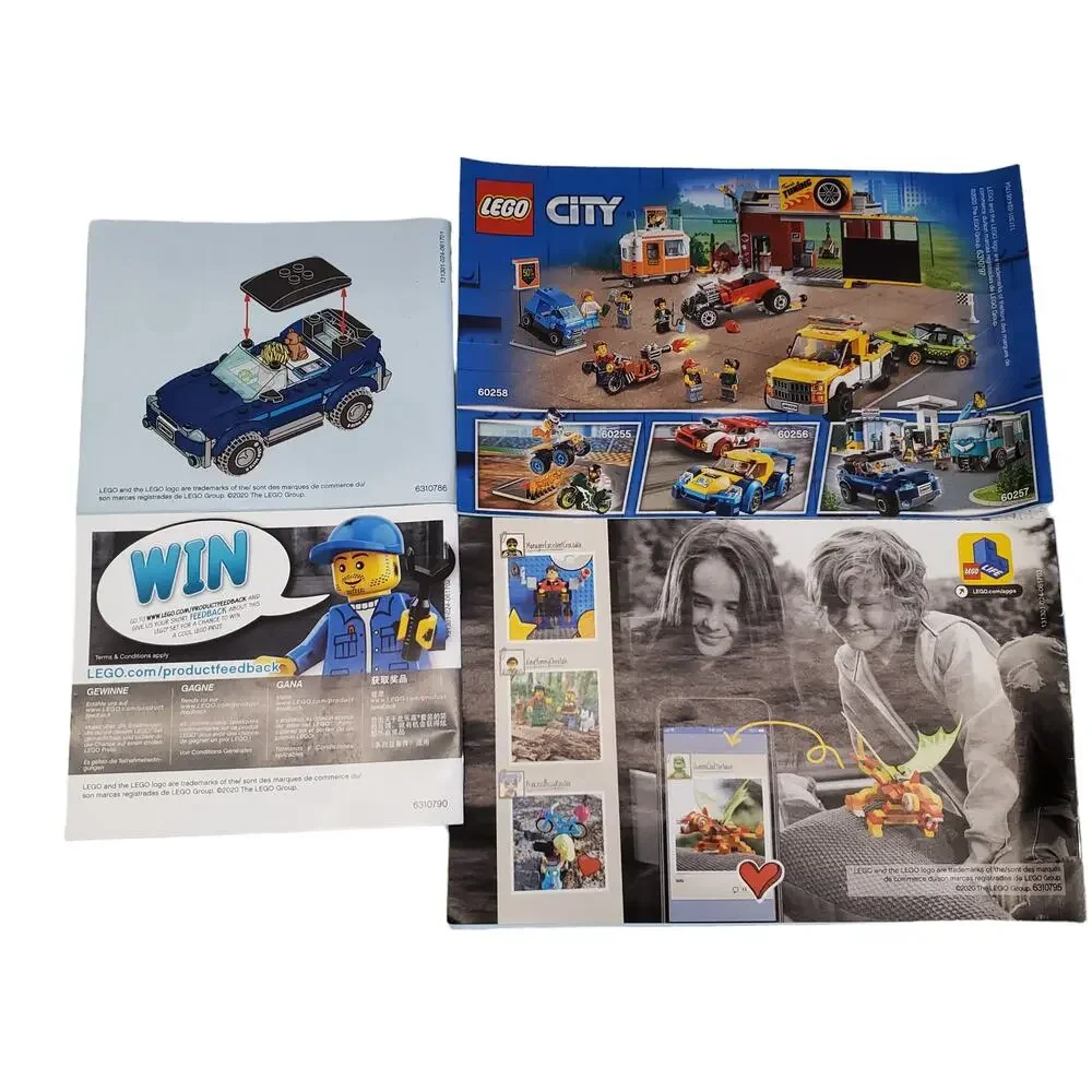 LEGO City Service Station 60257 Instruction Books Only Pretend Play Building
